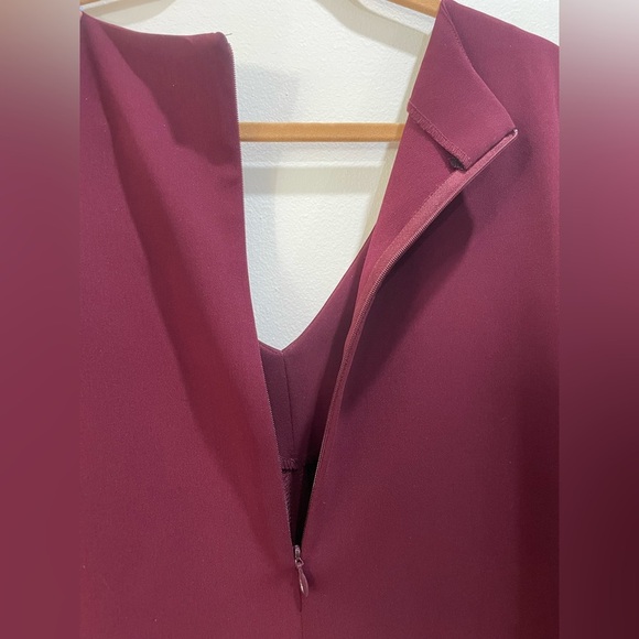 Amanda Uprichard Burgundy V-Neck Tunic - Picture 4 of 9